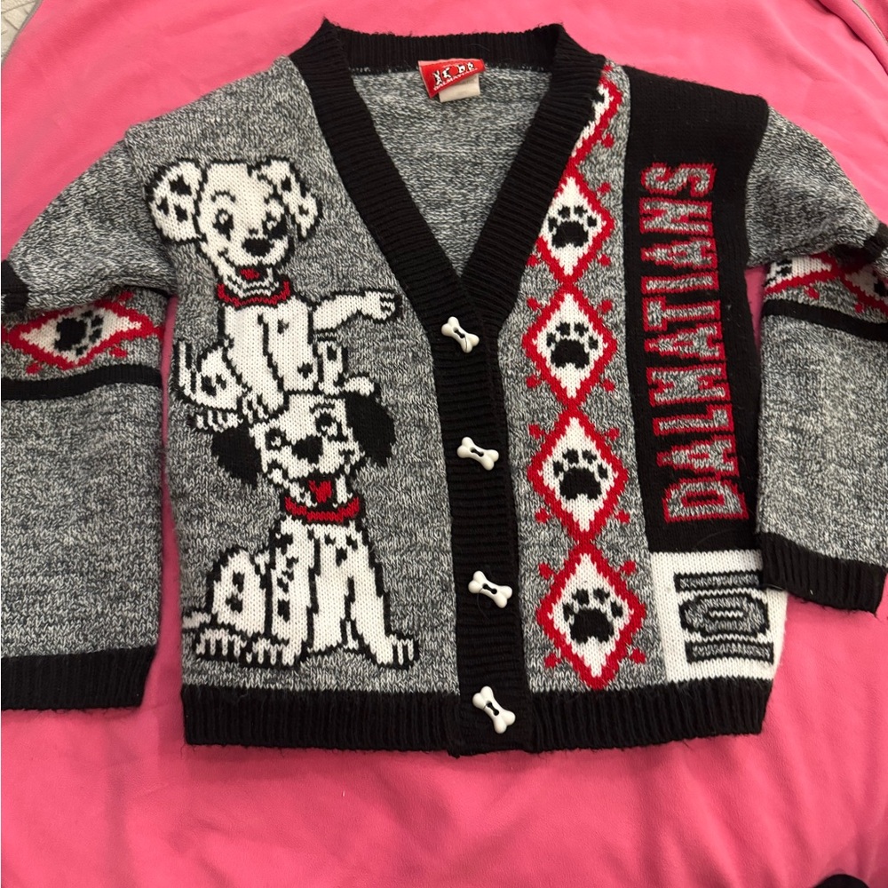 Disney vintage 101 Dalmatians cardigan size small